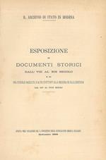 Esposizione di documenti storici dall' VIII al XIX secolo e di una speciale raccolta di altri spettanti alla medicina ed alla chirurgia dal XIV al XVIII secolo aperta nell'occasione del X congrasso della Associazione medica italiana