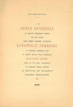 Il primo connubbio secondo i libri sacri indiani. Per le nozze Donzelli - Ferroni