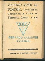 Poesie novamente ordinate a cura di Tommaso Casini