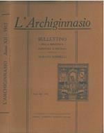 L' Archiginnasio. Bullettino della biblioteca comunale di Bologna. Anno XII - 1917. Annata completa