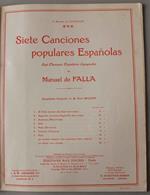 Siete canciones populares espanolas. Adaptation française de M. Paul Milliet. Completo (nr. cat. 1129,1-7)