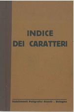 Indice dei caratteri