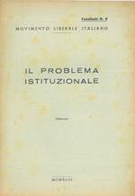 Il problema istituzionale