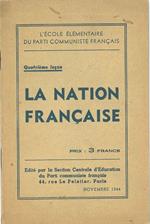 Quatriéme Leçon. La nation française