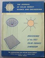 Proceeding of the 1957 Solar Furnace Symposium. The Journal of Solar Energy Science and Energeering. Vol. 1, n. 2-3