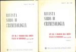 Rivista sarda di criminologia. Atti del 3* Congresso della società itainana di criminologia. Parte 1 e 2. Vol. IV