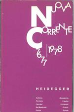 Nuova Corrente 76-77, anno 1978. Heidegger