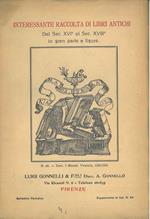 Interessante raccolta di libri antichi dal secolo xvi* al secolo xviii* in gran parte a figure