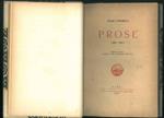 Prose (1880-1890). Edizione curata, integrata e sola riconosciuta dall'Autore