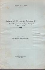 Lettere di Vincenzo Salvagnoli a Enrico Poggi e a Giulia Poggi Romagnoli. 1842. 1861. Estratto dalla 