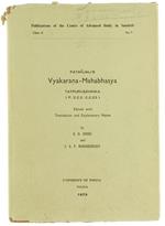 PatanjalìS Vyakarana-Mahabhasya Tatpurusahnika (P. 2.2.2-2.2.23) Edited With Translation and Explanatory Notes