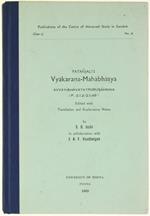 PatanjalìS Vyakarana-Mahabhasya Avyayibhavata Tpurusahnika (P. 2.1.2 2.1.49