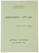 Religiosità Attuale. Lettera Pastorale per la Quaresima 196