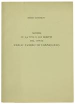 Notizie su la Vita e gli Scritti del Conte Carlo Pasero di Corneliano
