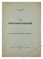 Un Manipolo di Manoscritti Bazzeniani Inediti