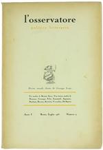 L' Osservatore Politico Letterario. Rivista Mensile. Anno I, N.4