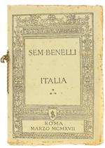 Italia. Orazione Detta la Sera del 13 Marzo 1917 al Teatro Adriano in Roma