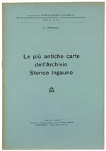 Le Più Antiche Carte dell'Archivio Storico Ingauno