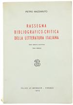 Rassegna Bibliografico-Critica della Letteratura Italiana