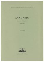 Annuario - Ricerca e Formazione. 1987-1992. Volume II