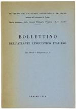 Bollettino dell'Atlante Linguistico Italiano. III Serie. Dispensa N. 1