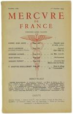 Mercure de France. Numéro 1082 - 1Er Octobre 1953