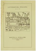 Letteratura Italiana. Catalogo 154
