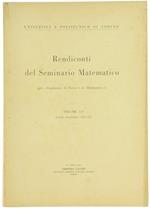 Rendiconti del Seminario Matematico. Vol. 14° (Anno Accademico 1954-55)