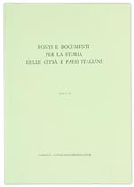 Fonti e Documenti per la Storia delle Città e Paesi Italiani. Lista F