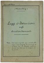 Wurtemberg. Leggi Ed Istruzioni Sugli Arrotondamenti (Legge 30 Marzo 1886)