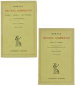 Oeuvres Completes. Tome I. Odes Ed Epodes - Tome Ii. Satires - Epitres - Art Poétique