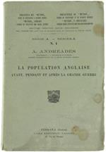 La Population Anglaise Avant, Pendant Et Aprés La Grande Guerre