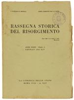 Rassegna Storica Del Risorgimento. Anno Xxiii. Fasc. I. Gennaio 1936