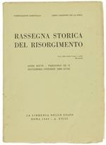 Rassegna Storica Del Risorgimento. Anno Xxvii. Fasc. Ix-X Settembre. Ottobre 1940