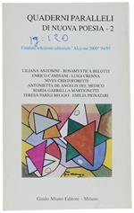 Quaderni Paralleli Di Nuova Poesia. 2. Finalisti Selezione Editoriale Alcyone 2000 94/95