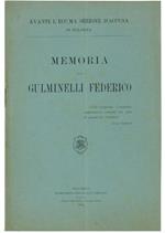 Memoria Per Guglielminelli Federico. Avanti L'ecc.Ma Sezione D'accusa