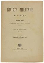 Rivista Militare Italiana. Dispensa XI - Novembre 1886