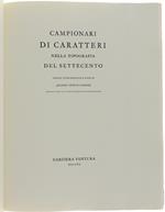 Campionari Di Caratteri Nella Tipografia Del Settecento. Scelta, Introduzione E Note Di Jeanne Veyrin-Forrer