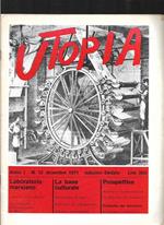 Utopia Diario mensile di problemi di cultura Anno I n. 12 dicembre 1971