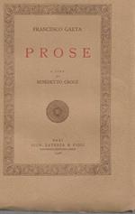 Prose A cura di Benedetto Croce