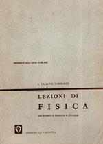 Lezioni Di Fisica Per Gli Studenti Di Medicina E Chirurgia