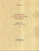 Genealogie E Armi Gentilizie Subalpine