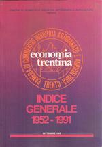 Economia Trentina - Indice Generale 1952 - 1991