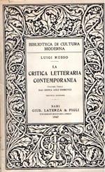 La Critica Letteraria Contemporanea Volume Terzo Dal Serra Agli Ermetici