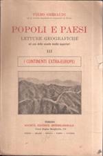 Popoli E Paesi Letture Geografiche Vol. Iii I Continenti Eztra-Europei