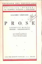 Prose - Operette Morali - Pensieri - Volgarizzamenti