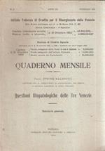 Quaderno Mensile N. 2 Anno Iii - Questioni Fitopatologiche Delle Tre Venezie