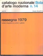 Catalogo Nazionale Bolaffi D'arte Moderna N. 14. Vol. Iv. Rassegna 1979