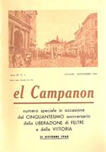 El Campanon. Numero Speciale In Occasione Del Cinquantesimo Anniversario Della Liberazione Di Feltre E Della Vittoria