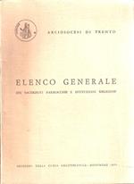 Elenco Generale Dei Cacerdoti Parrocchie E Istituzioni Religiose